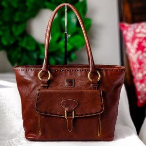 Dooney & Bourke Pocket Zip Shopper Tote Florentine
